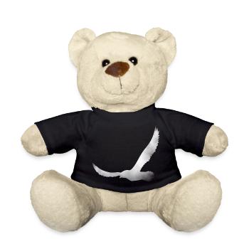 Bird silhouette from cloud - Teddy Bear - black - Front