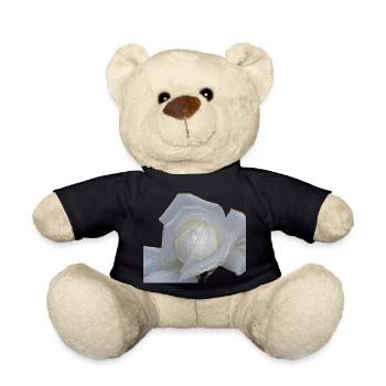 rose weiss - Teddy - Schwarz - Vorne