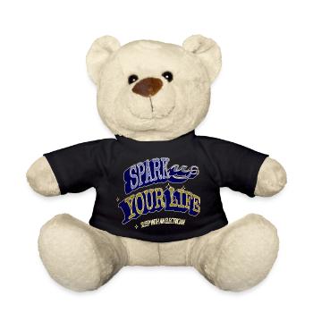 humor jokes light bulb electrician apprentice - Teddy - Schwarz - Vorne