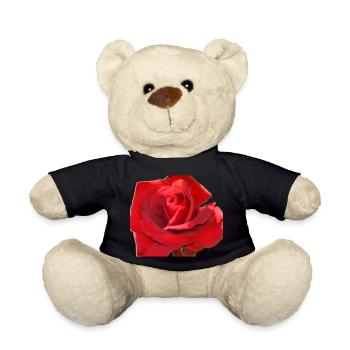 rote rose - Teddy - Schwarz - Vorne
