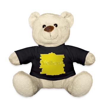 Yellow - Teddy Bear - black - Front