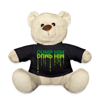 dump him Zitat Logo - Teddy - Schwarz - Vorne