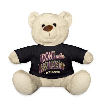 avacato cool i love cats gift idea persian fun - Teddy Bear - black - Front