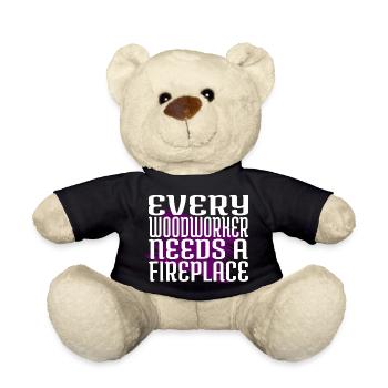 funny sayings fun statement - Teddy Bear - black - Front