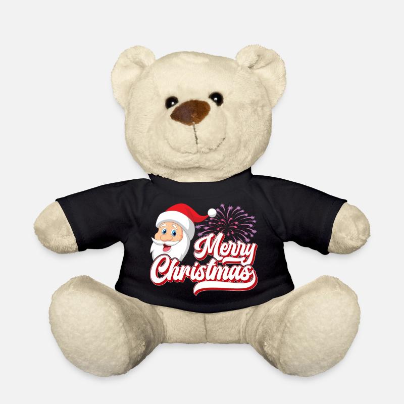 Merry Christmas, Santa - Teddy Bear - black