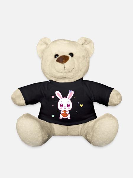 Cute Basketball Bunny - Teddy Bear - black