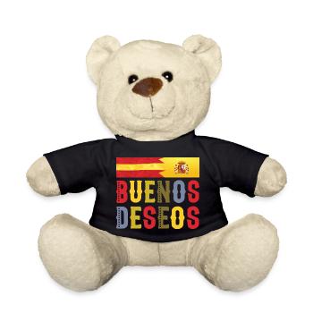 Buenos Deseos- Congratulations Tshirt - Teddy Bear - black - Front