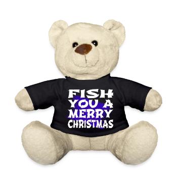 christmas tree dinosaur moon - Teddy - Schwarz - Vorne