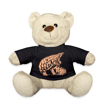 Coole Schuppentierskizze Grafik Wildlife Kreatur - Teddy - Schwarz - Vorne