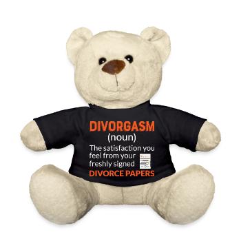 Divorgasm Divorcee Ex-Wife Men Women - Teddy Bear - black - Front