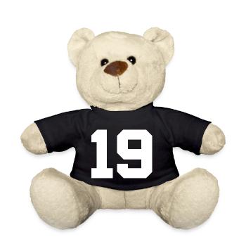 Anzahl 19 - Teddy - Schwarz - Vorne