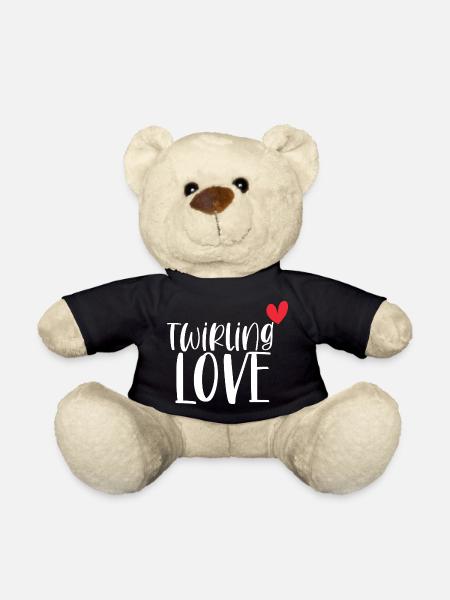 Twirling Love Baton Sport Cadeau - Nounours - noir
