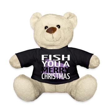 beard dinosaur fan fairy tail christmas present - Teddy - Schwarz - Vorne