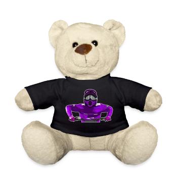 Motocross / Enduro / Freestyle mx / Dirtbike retro - Teddy Bear - black - Front