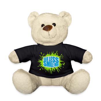 talk less smile more - Teddy Bear - black - Front