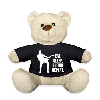 Gitarrist Musik Gitarristin Musiker Band Gitarre - Teddy - Schwarz - Vorne
