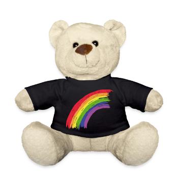 Regenbogen - Teddy - Schwarz - Vorne