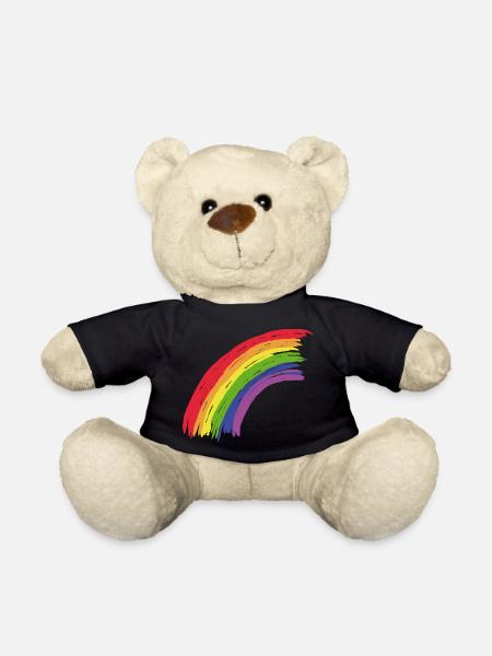 Regenbogen - Teddy - Schwarz