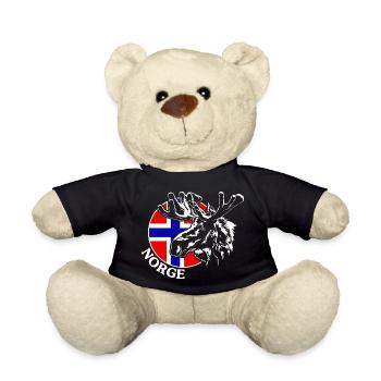 NORGE Elch Norwegen Tier Wildnis Wilsigns - Teddy - Schwarz - Vorne