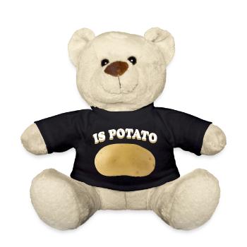 IS POTATO MERCH - Teddy Bear - black - Front