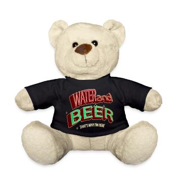 alcoholic booze swim dad tshirts swim team tshirts - Teddy - Schwarz - Vorne