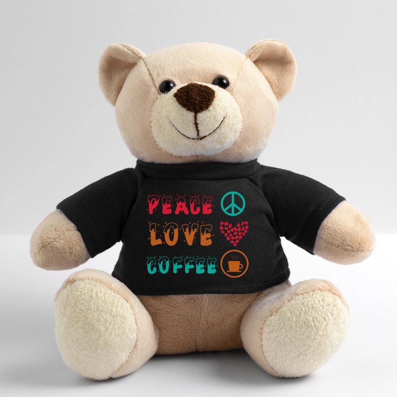 PEACE LOVE COFFEE Teddy Bear