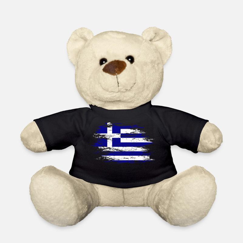 Griechenland Flagge used - Teddy - Schwarz