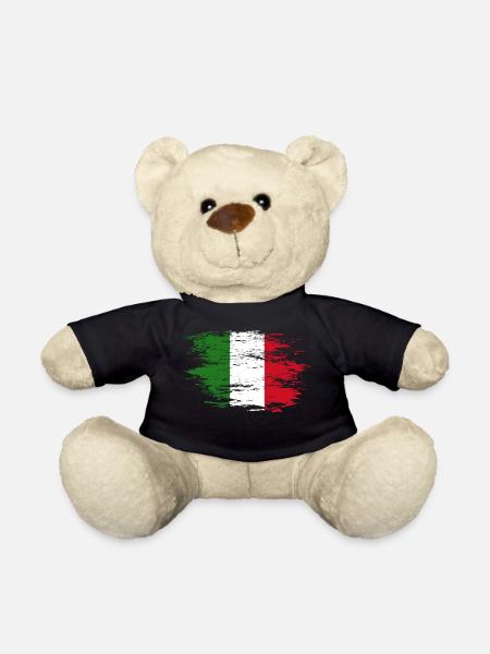 Italien Flagge used - Teddy - Schwarz