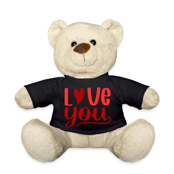 Love you - Teddy - Schwarz - Vorne