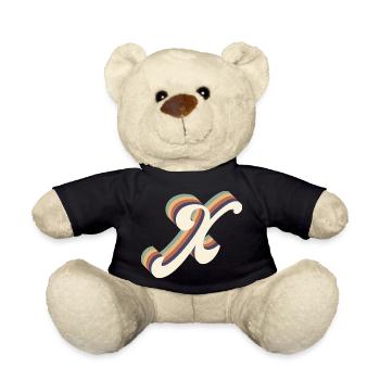 letter K - Teddy Bear - black - Front