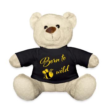 Born to bee wild - Teddy - Schwarz - Vorne