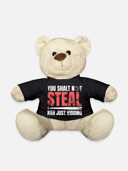Baseballspieler Witz - Teddy - Schwarz