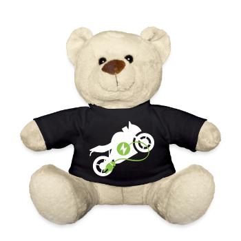  Elektrisches Motorrad Design - Teddy - Schwarz - Vorne