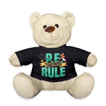 P.E. Teachers Rule Physical Education School - Teddy Bear - black - Front