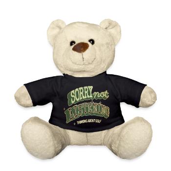 gift idea golfking birthday present birthday - Teddy Bear - black - Front