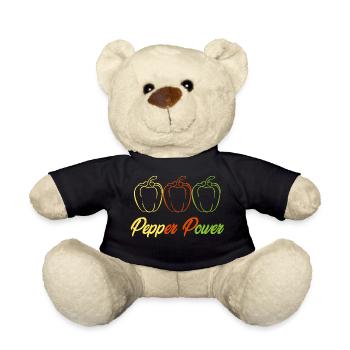 Paprika Power Design mit Pepper - Teddy - Schwarz - Vorne