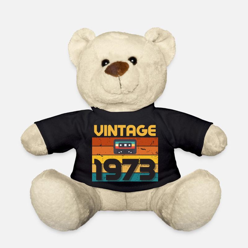 1973 Retro vintage cassette - Teddy Bear - black