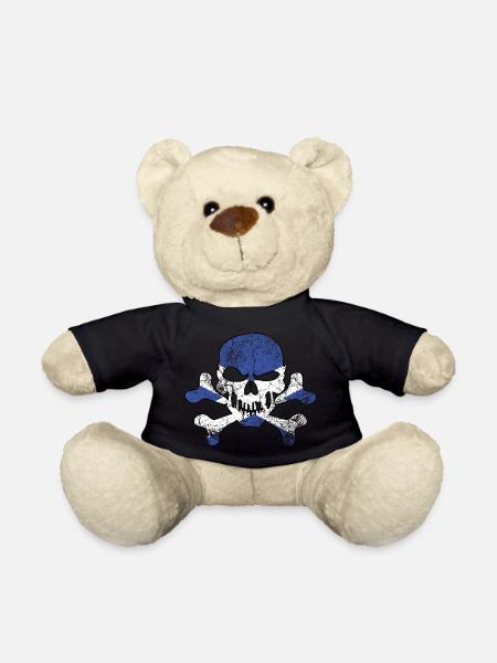 Vintage Schottischer Totenkopf - Teddy - Schwarz
