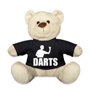 Darts Sports Fun - Teddy Bear - black - Front