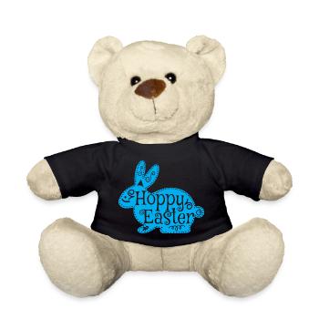 Pâques houblonnées Joyeuses Pâques - Nounours - noir - Devant