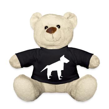 Hund Silhouette Hundebesitzer Geschenk - Teddy - Schwarz - Vorne