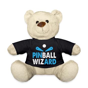 Flipperautomat weiß blau Pinball Wizard Flipper - Teddy - Schwarz - Vorne