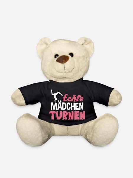 Echte Mädchen turnen - Teddy - Schwarz