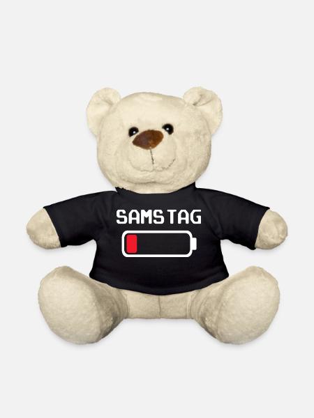 Samstag Batterie leer Design - Teddy - Schwarz