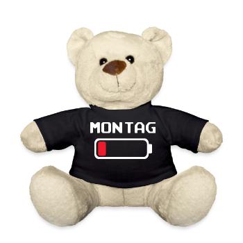 Montag Batterien leer Design - Teddy - Schwarz - Vorne