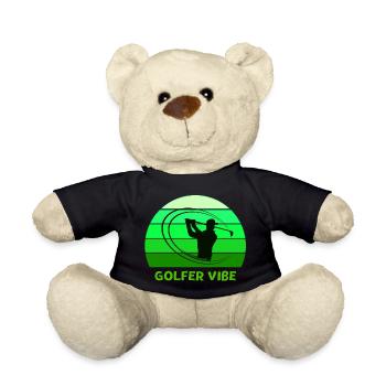 golf, golfer, golffan - Teddy - Schwarz - Vorne
