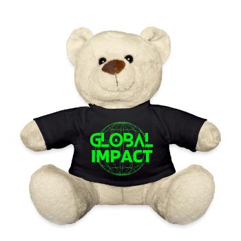 mère nature, planète terre, Global impaci - Nounours - noir - Devant