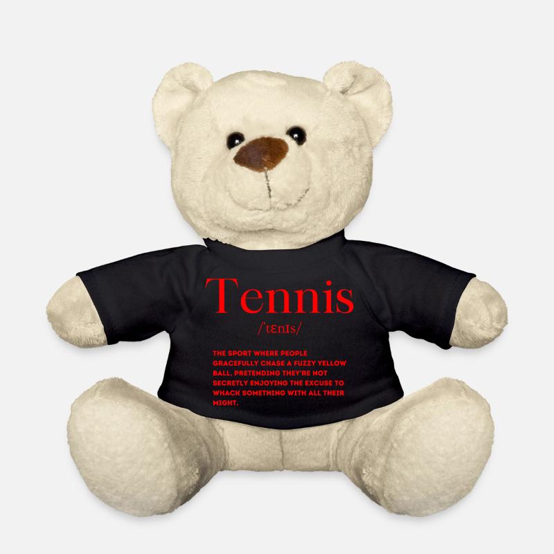 Tennis Definition Sprache Englisch - Teddy - Schwarz