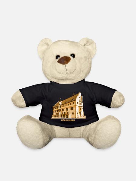 Nördlingen Rathaus Donau Schwaben Bayern - Teddy - Schwarz