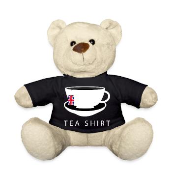 I Love English Tea UK Flag Fun Novelty Souvenir - Nounours - noir - Devant